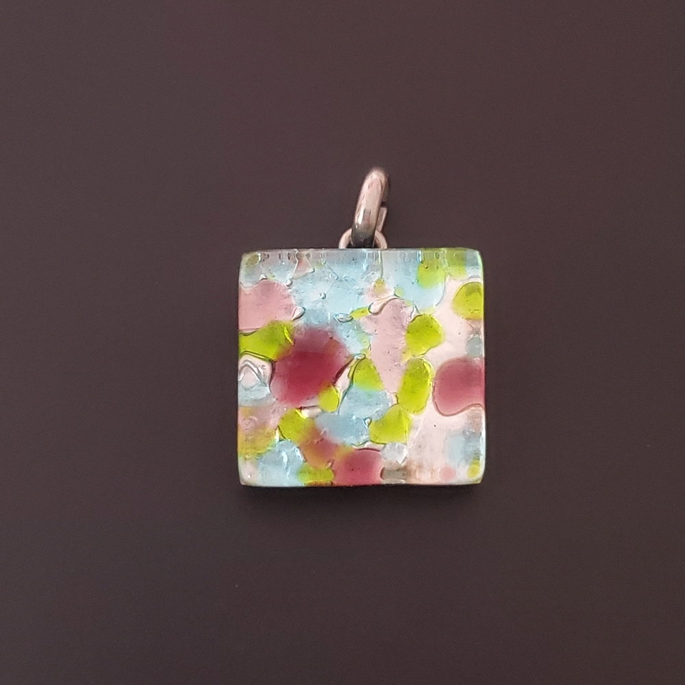 Italian murano glass necklace pendant